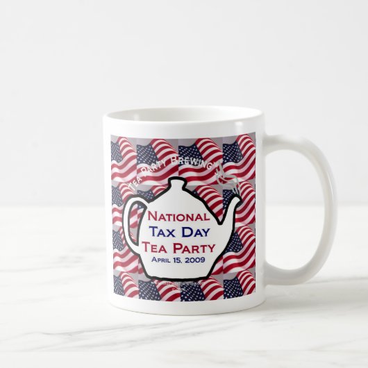 TP0100国民税日のお茶会のマグ コーヒーマグカップ (右)