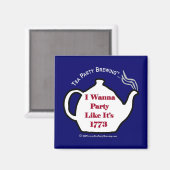 TP0102パーティーは1773青い磁石のような マグネット (正面/裏面)