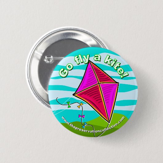 TPCからの2010年の凧のフェスティバルの円形ボタン 缶バッジ (正面&裏面)