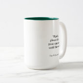 TPII不機嫌な卒業PhDウサギのマグカップ  ツートーンマグカップ (正面右)