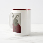 TPII 「その本は期限切れだ」バニー図書館員 ツートーンマグカップ (正面左)