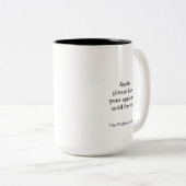 TPIO不機嫌な卒業PhDウサギのマグカップ ツートーンマグカップ (正面右)