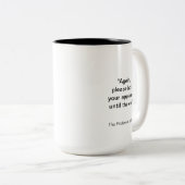 TPIO不機嫌な卒業PhDウサギのマグカップ ツートーンマグカップ (正面右)