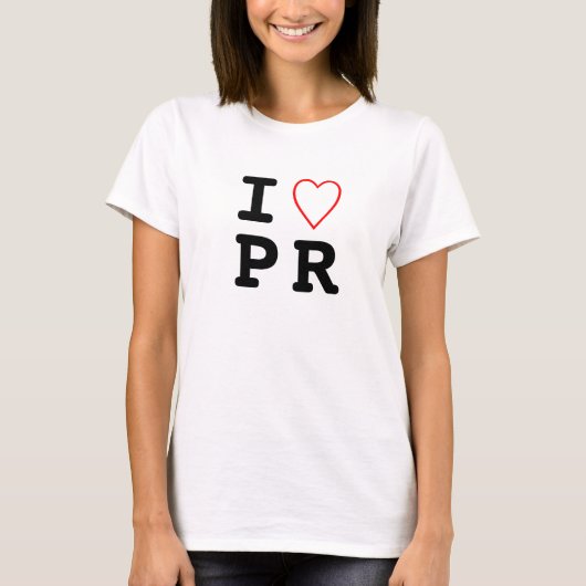 TPRのガーリーなティー"私ハートPR " Tシャツ (正面)