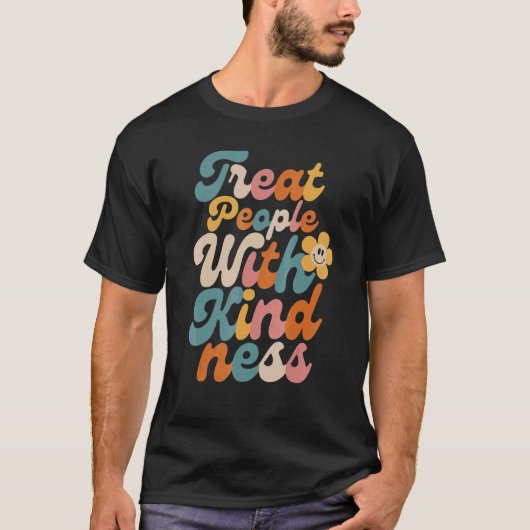 TPWKが親切に人を扱うトレンディー Tシャツ (正面)