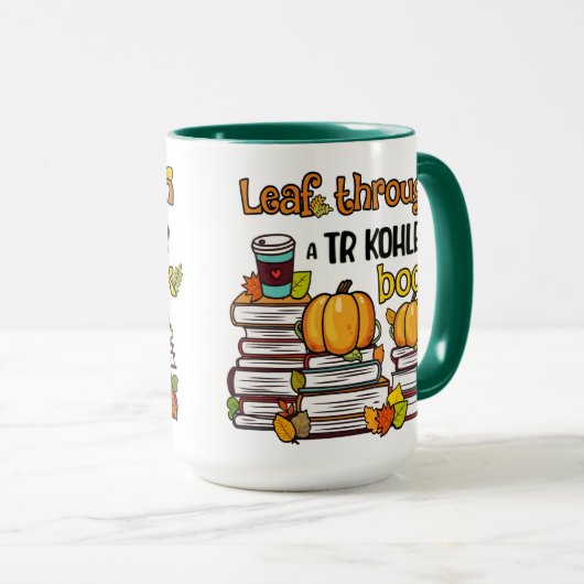 TRコーラーの本を通して葉を出す マグカップ (正面右)