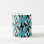 trモダンの抽象芸術幾何学的シームレスパターン コーヒーマグカップ (中央)