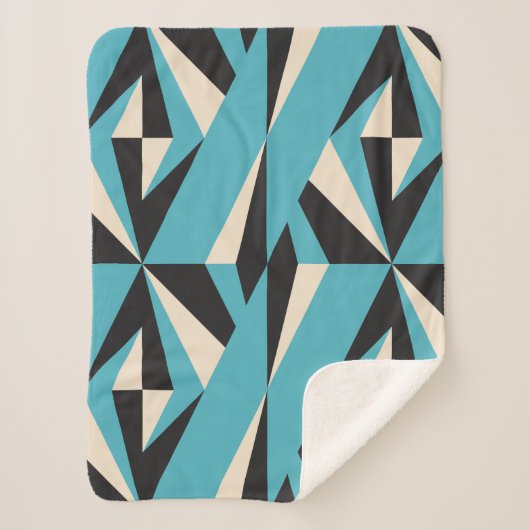 trモダンの抽象芸術幾何学的シームレスパターン シェルパブランケット (正面)