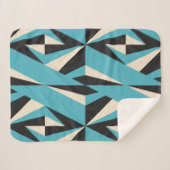 trモダンの抽象芸術幾何学的シームレスパターン シェルパブランケット (正面(横))