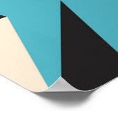 trモダンの抽象芸術幾何学的シームレスパターン ポスター (角)