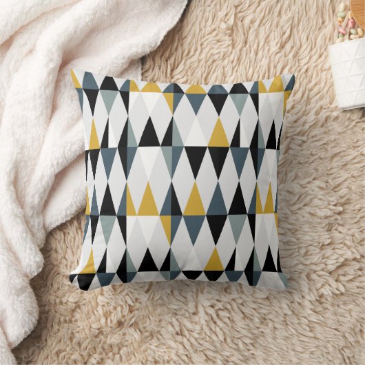 trモダン付き抽象芸術幾何学的シームレスパターン クッション (ブランケット)