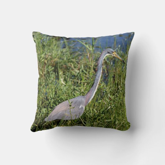 Tr-Colored Heron クッション (裏面)