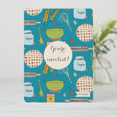 TR Forsmanによるデザートパーティーパイパターン招待状 招待状 (スタンド正面)