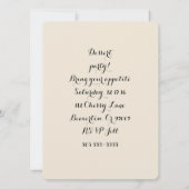 TR Forsmanによるデザートパーティーパイパターン招待状 招待状 (裏面)