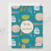 TR Forsmanによるデザートパーティーパイパターン招待状 招待状 (正面)