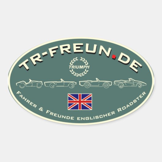 TR-Freun.de Aufkleber Oval 楕円形シール (正面)