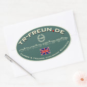 TR-Freun.de Aufkleber Oval 楕円形シール (封筒)