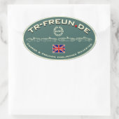 TR-Freun.de Aufkleber Oval 楕円形シール (バッグ)