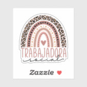 Trabajadoraソーシャル、ラテンアメリカ系女性ソーシャルワーカー シール (シート)