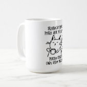 Trabajo duro コーヒーマグカップ (正面左)