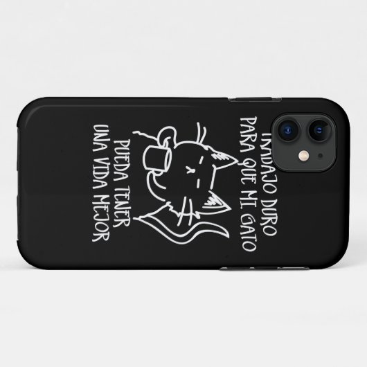 Trabajo duro Case-Mate iPhoneケース (裏面(横))
