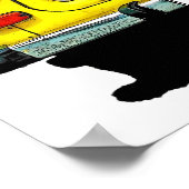 Trabant Car Front, Blue & Yellow,  Berlin ポスター (角)