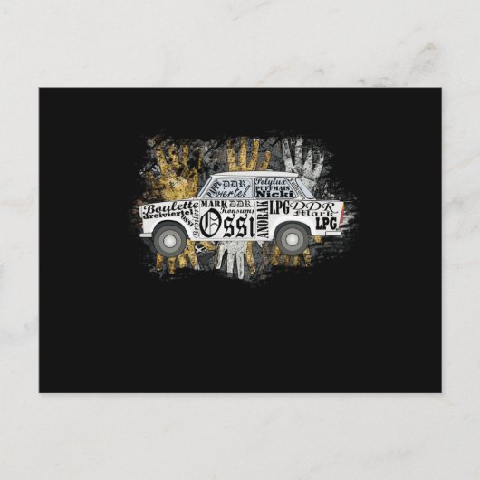 Trabant Pappe DDR Ossi ポストカード (正面)