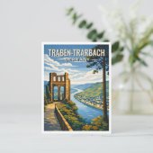 Traben-Trarbach Germany Vintage Travel Postcard ポストカード (スタンド正面)