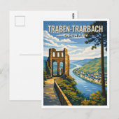 Traben-Trarbach Germany Vintage Travel Postcard ポストカード (正面/裏面)