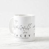 Traceyペプチド名mag コーヒーマグカップ (正面左)