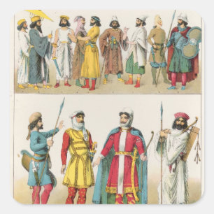 「Trachten der Voelker」のからのペルシャの服、1864年 スクエアシール