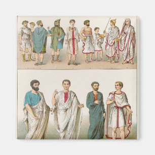 「Trachten der Voelker」のからのローマの服、1864年 マグネット