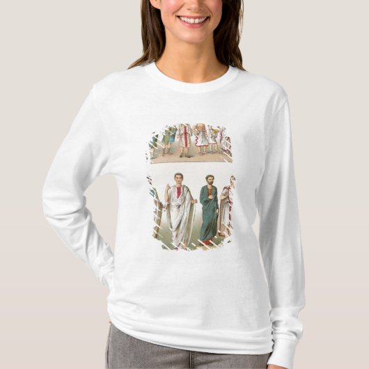 「Trachten der Voelker」のからのローマの服、1864年 Tシャツ (正面)