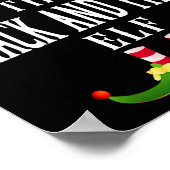 Track And Field Elf Group Funny Christmas Pajama P ポスター (角)