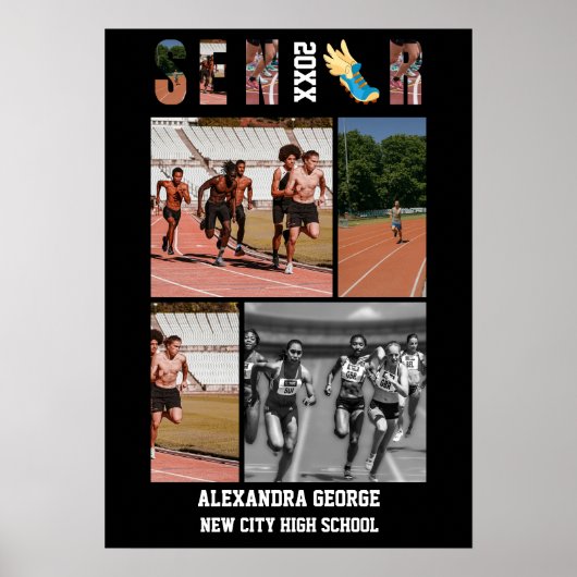 Track And Field Graduation Senior Night Poster ポスター (正面)
