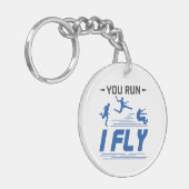 Track and Field Long Jump You 走 Fly キーホルダー (正面左)