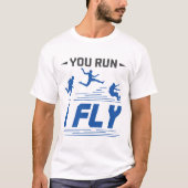 Track and Field Long Jump You 走 Fly Tシャツ (正面)