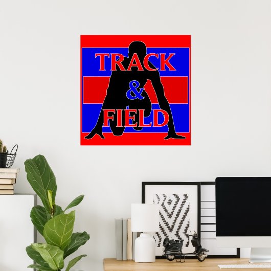 Track and Field Poster ポスター (ホームオフィス)