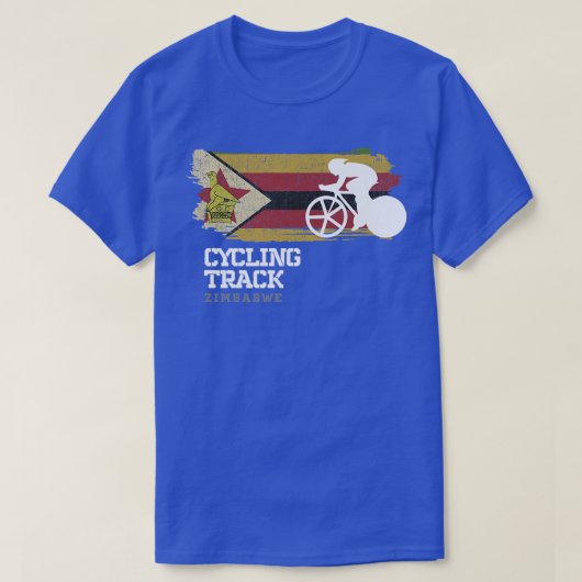Track Cycling Zimbabwe Road Bike Racing Speed Cycl Tシャツ (デザイン正面)