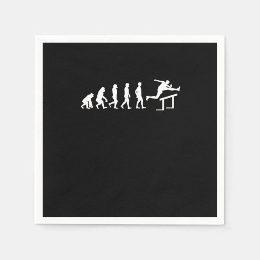 Track Field Running Hurdling Triathlon Runner Mara スタンダードカクテルナプキン (正面)