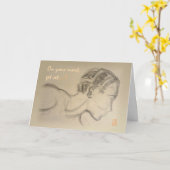 Track Guy勇気付けられる(米国) カード (黄色い花)