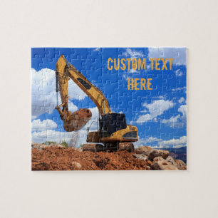 Trackhoe Excavator ジグソーパズル