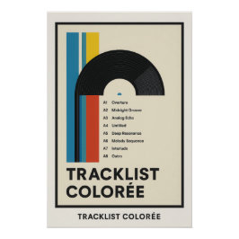 📀 Tracklist Colorée – La Musique en Codes Couleur ポスター