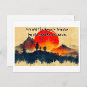 Tracks We Leave Behind - Design 1 ポストカード (正面/裏面)