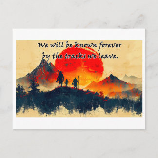 Tracks We Leave Behind - Design 1 ポストカード