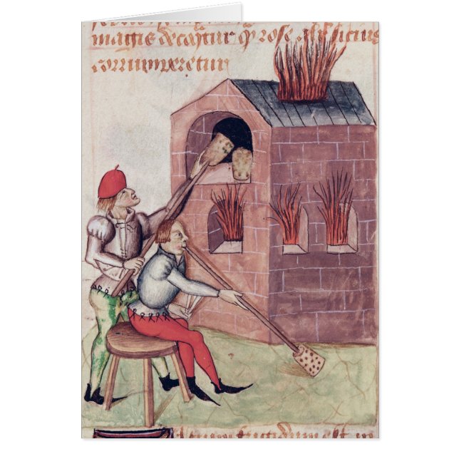 「Tractatus de Herbis'からのガラス職人、 (正面)