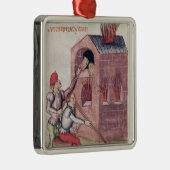 「Tractatus de Herbis'からのガラス職人、 メタルオーナメント (右)