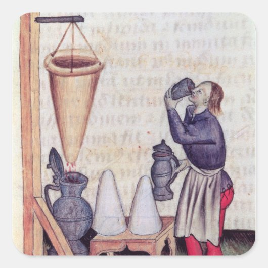 Tractatus de Herbisから砂糖シロップを作る スクエアシール (正面)