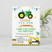 Tractor and construction joint party invitation 招待状 (スタンド正面)