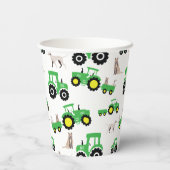 Tractor Birthday Party Cups Farm Theme 紙コップ (裏面)